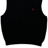 Polo By Ralph Lauren Sweater Vest - 2XL Black Cotton