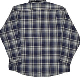 Lacoste Checked Flannel Shirt - XL White Cotton