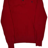 Polo By Ralph Lauren 1/4 Zip - Medium Red Cotton