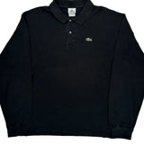 Lacoste Long Sleeve Polo Shirt - 3XL Black Cotton