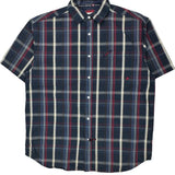 Ecko Unltd Checked Short Sleeve Shirt - Large White Cotton