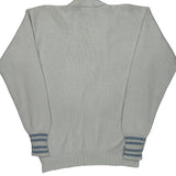 80S Ralph Lauren Cardigan - Medium White Cotton
