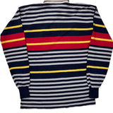 Made In USA Lands End Striped Rugby Shirt - XL Multicoloured Cotton