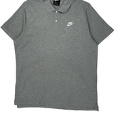 Nike Polo Shirt - XL Grey Cotton