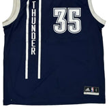 Oklahoma City Thunder Adidas Nba Jersey - Large Navy Polyester