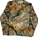 Outfitters Ridge Camo Long Sleeve T-Shirt - XL Green Cotton