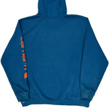 Carhartt Spellout Hoodie - XL Blue Cotton