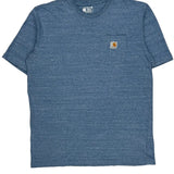 Carhartt T-Shirt - Large Blue Cotton