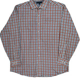 Tommy Hilfiger Checked Shirt - Large Red Cotton