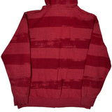 Oakley Striped Hoodie - Medium Red Cotton Blend