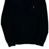 Polo By Ralph Lauren Sweater - Large Black Cotton