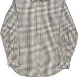 Polo By Ralph Lauren Checked Shirt - Medium Cream Cotton