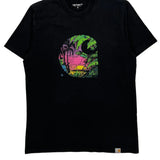 Carhartt Graphic T-Shirt - Small Black Cotton