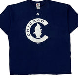 Chicago Cubs Majestic Mlb T-Shirt - XL Navy Cotton