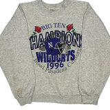 Northwestern Wildcats Tee Jays Graphic Sweatshirt - Medium Grey Cotton