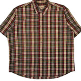 Woolrich Checked Short Sleeve Shirt - XL Multicoloured Cotton