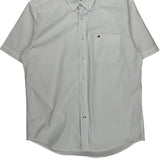Tommy Hilfiger Short Sleeve Shirt - Medium White Cotton