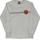 Santa Cruz Long Sleeve T-Shirt - Medium Gray Cotton