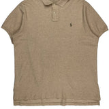Polo By Ralph Lauren Polo Shirt - XL Beige Cotton