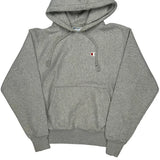 Vintage Champion Hoodie - Medium Grey Cotton Blend