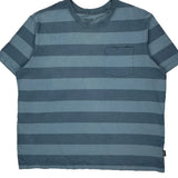Patagonia Striped T-Shirt - 2XL Blue Cotton