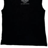 Las Vegas, Nevada Harley Davidson Studded Vest - Large Black Cotton