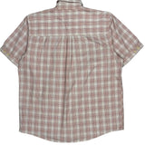 Wrangler Checked Short Sleeve Shirt - Medium Red Cotton