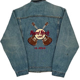 Hard Rock Cafe Denim Jacket - Small Blue Cotton