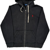 Polo By Ralph Lauren Hoodie - Large Black Cotton
