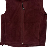 Woolrich Fleece Vest - Medium Burgundy Polyester