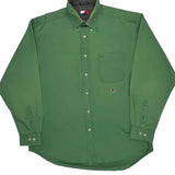 Tommy Hilfiger Shirt - Large Green Cotton