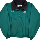 Pepsi Columbia Graphic Bomber Jacket - Large Green Polyester