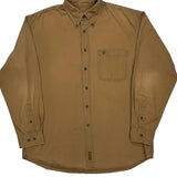 Timberland Shirt - Large Brown Cotton