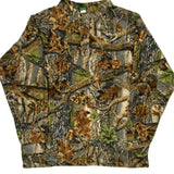 Cabelas Camo Henley Long Sleeve T-Shirt - XL Multicoloured Polyester