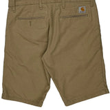 Carhartt Chino Shorts - 32W 10L Khaki Cotton