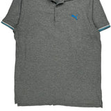Puma Polo Shirt - XL Grey Cotton