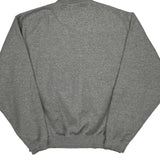 Nike College Sweatshirt - Large Gray Cotton