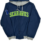 Seahawks Nfl Football Windbreaker - Large Gray Polyester