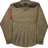 Rock 47 Coca-Cola Graphic Shirt - XL Khaki Cotton