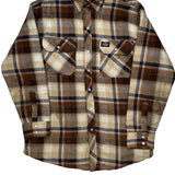 Dickies Checked Jacket - Medium Blue Cotton