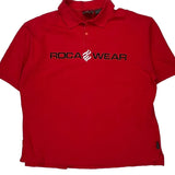 Rocawear Spellout Polo Shirt - 2XL Red Cotton