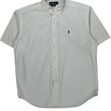 Blake Shirt Ralph Lauren Short Sleeve Shirt - Large White Cotton