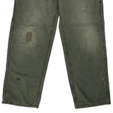 Carhartt Double Knee Carpenter Pants - 34W 34L Gray Cotton