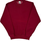 90'S Blank Made In USA Fruit Of The Loom Sweatshirt - Small Red Cotton Blend