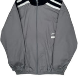 Reebok Track Jacket - 2XL Gray Polyester