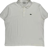 Lacoste Polo Shirt - 2XL White Cotton