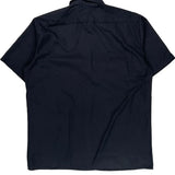 Dickies Short Sleeve Shirt - Large Black Polyester Blend