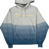 Reverse Weave Champion Hoodie - Small Blue Cotton
