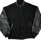 2004/2005 Division Champions Outer Boundary Graphic Varsity Jacket - XL Black Leather