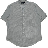 Ralph Lauren Striped Short Sleeve Shirt - 3XL Gray Cotton